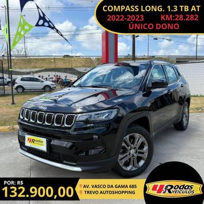 JEEP COMPASS 1.3 T270 TURBO FLEX LONGITUDE AT6